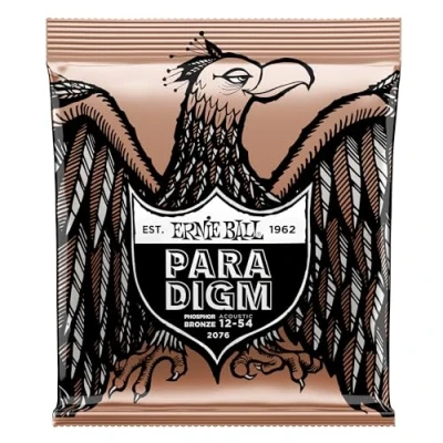 Image of Ernie Ball Paradigm Medium Light Phosphor Bronze Acoustic Guitar Strings 12 54 Gauge