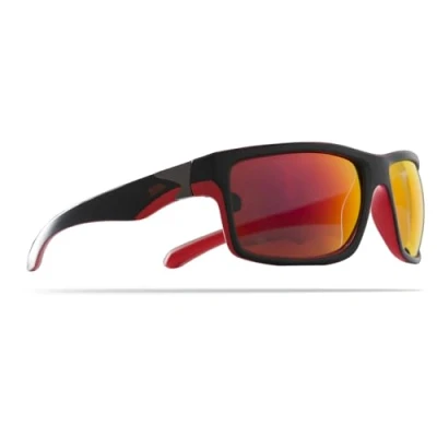 Image of Trespass Drop, Black/Red, Polarisierte Verspiegelte Sunglasses with UV Protection &amp; Stofftasche, Kategorie 3 Gläser, Black