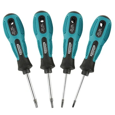Image of Triangle Screwdriver Set, Chrome Vanadium Precision Repair Tool Kit Magnetic Multifunctional Hand 4pcs 1.8/2/2.3/3 * 50mm