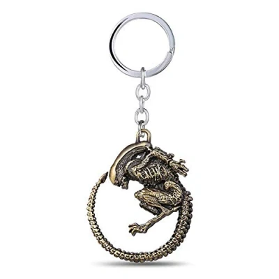 Image of ArtkticaSupply Alien Movie Inspired Key chain (Bronze Color), Bronze, Medium