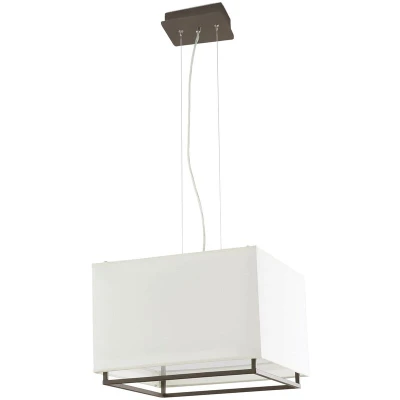Image of Vesper 3 Light Ceiling Pendant Bar Brown, Beige, E27