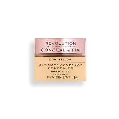 Image of Revolution Conceal and Fix Ultimate Coverage Concealer Light Yellow