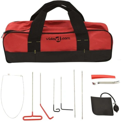 Image of vidaXL 11 Piece Universal Car Door Opener Tool Kit