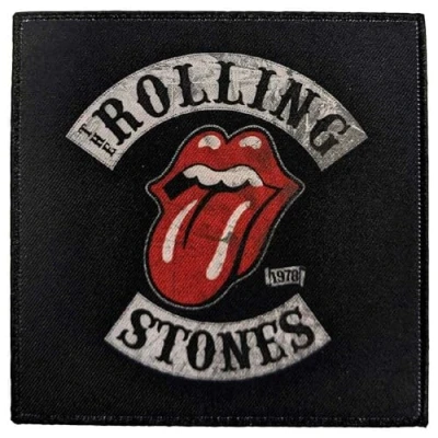 Image of The Rolling Stones Tour 78 Woven Patch Accessory Size