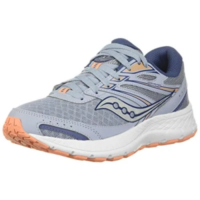 Image of Saucony Cohesion 13 Blue Low Lace Up Womens Trainers Running Shoes S10559 3