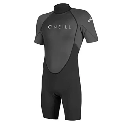 Image of O&#039;Neill Wetsuits Men&#039;s Reactor 2 2mm Back Zip Spring Wetsuit, Black/Graphite, XS