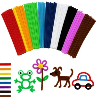 Image of Kids B Crafty Pipe Cleaners, Cleaners for Craft 500pcs Chenille Stems Pipecleaners 15cm x 6mm Assorted Colours
