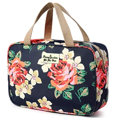 Image of wordmouk Toiletry Bag Large Waterproof Cosmetic Portable Travel Hanging Make up Wash Bags Makeup Organizer Toiletries Bathroom Storage Case for Women Girl Ladies Vacation Household (Lovely Bear)