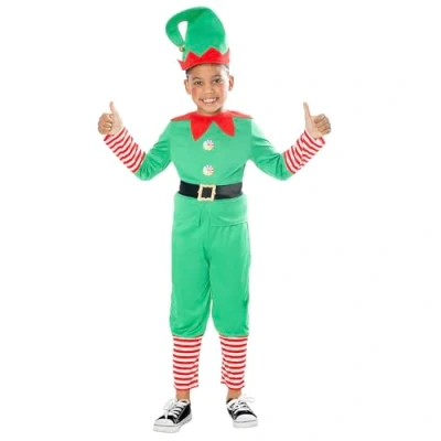 Image of Rubies 1000903XXS000 Child Elf Costume Kids Fancy Dress, Boys,Girls, Multicoloured, 3 4 Years