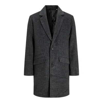 Image of Jack &amp; Jones Jjhays Classic coat, Men&#039;s, Size: Medium, Mottled dark grey