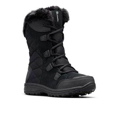 Image of Columbia ICE MAIDEN II Waterproof Women&#039;s Snow Boots, Black x Grey, 3 UK