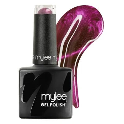 Image of Mylee Cat Eye Gel Nail Polish 8ml [Aura] Magnetic, Glitter, Holographic, UV/LED Art Manicure Pedicure, Professional, Salon &amp; Home Use, Long Lasting Easy to Apply, Vegan Cruelty Free