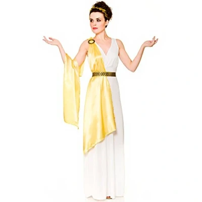 Image of Adult Womens Greek Goddess Fancy Dress Costume Medium (UK 14 16)