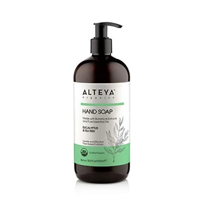Image of Alteya Hand Soap Eucalyptus &amp; Tea Tree 500 ml USDA Certified Organic Pure Natural and Body Wash