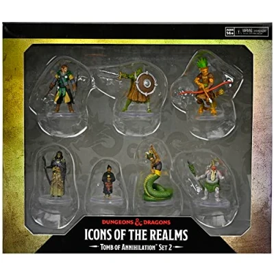 Image of Dungeons &amp; Dragons D&amp;D Icons of The Realms: Tomb Annihilation: Box 2 7 Figure Set, Pre Painted Miniatures, RPG