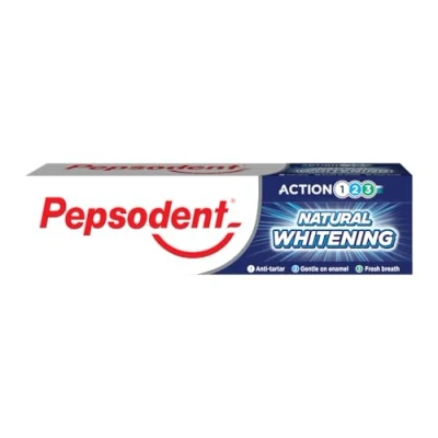 Image of Pepsodent Natural Whitening Fluoride and Calcium Toothpaste for Whiter Teeth in One Week 75ml