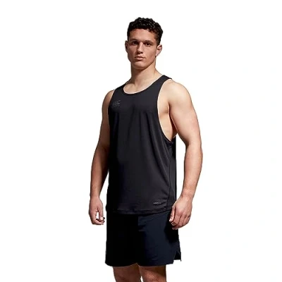 Image of Canterbury Men&#039;s Superlight Singlet Vest, Black/Gunmetal Grey, XS