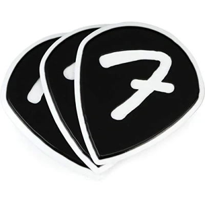 Image of Fender F Grip 551 Picks, Black, (3)