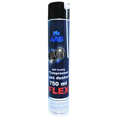 Image of AABCOOLING Compressed Gas Duster Flex 750ml Air with a Flexible Tube, Keyboard Cleaner, for PC, Computer Duster, PC Cleaner