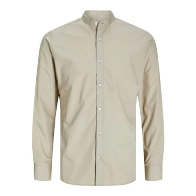 Image of Jack &amp; Jones Jjjoe Shirt Plain MAO Shirt, Men&#039;s, Size: Large, Pure cashmere