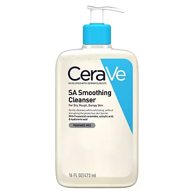 Image of CeraVe SA Smoothing Cleanser with Salicylic Acid for Dry, Rough &amp; Bumpy Skin 473ml