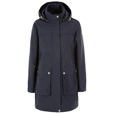 Image of Trespass Womens Lyrics Waterproof Jacket, Navy, 12 EU