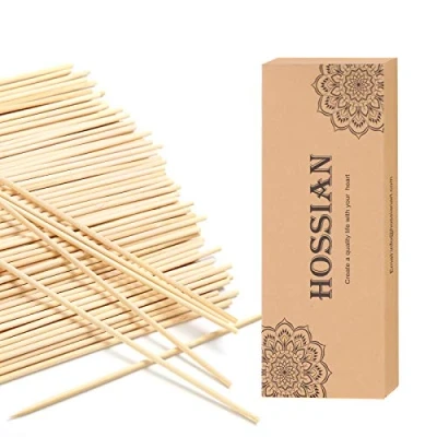 Image of HOSSIAN Reed Diffuser Sticks Wood Rattan Glass Bottles Refills Spa Aromatherapy (9&#039;&#039;23cm)