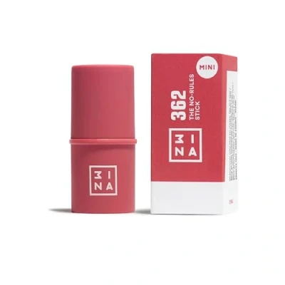 Image of 3INA MAKEUP The No Rules Stick 362 (Mini) Pink Blush for Eyes Lips &amp; Cheeks w Hyaluronic Acid Cream