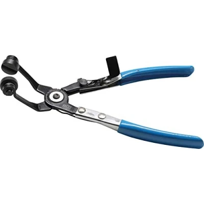 Image of BGS 477 Hose Clamp Pliers Bent Type with Ratcheting Function 220 mm