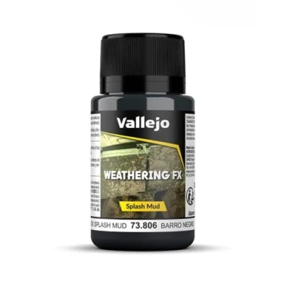 Image of Vallejo 40 ml &quot;Black Splash Mud&quot; Weathering Effect Bottle