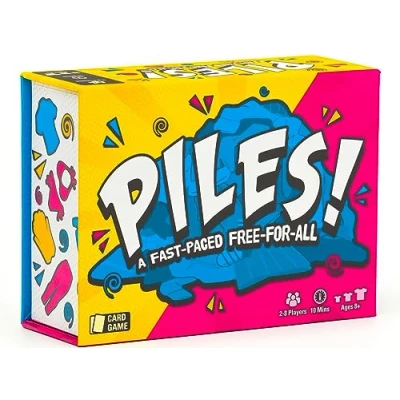 Image of Piles Card Games Family for Kids 8 and Up Adults Game Night Travel Party Memory 10 Mins