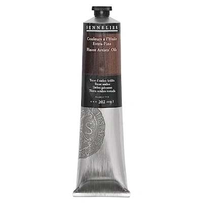 Image of Sennelier Artists&#039; Oil Paints Extra Fine 200 ml Tube Burnt Umber