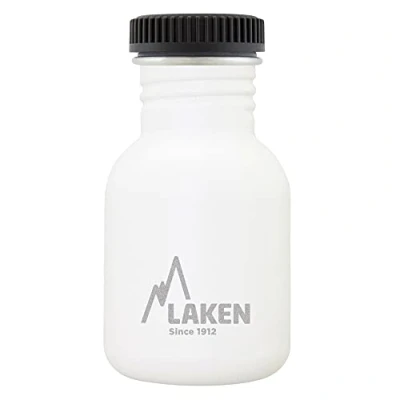 Image of LAKEN Unisex Adult Heavy Duty Stainless Steel Bottle 0.35L White 0.35