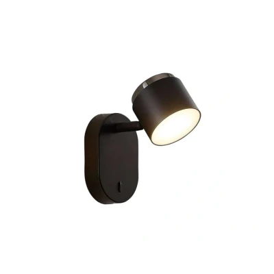 Image of Lindby Marrie LED spot with switch, black