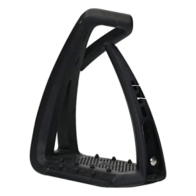 Image of Freejump Soft&#039;Up Lite Black Horse Stirrups Riding Equestrian