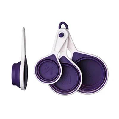 Image of Premier Housewares Zing Measuring Cups Set of 4, Purple