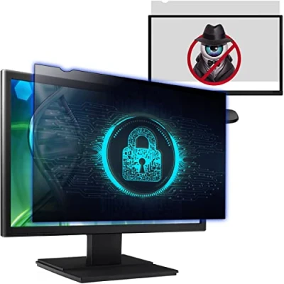 Image of Izmapaic Computer Privacy Screen Filter for 24 Inch 16:9 Widescreen Monitor, Anti Spy/Anti Glare Protector Office Accessories WxH: 20 15/16&quot; x 11 13/16&quot; (532mm 299mm) (Not 24&quot; 16:10)