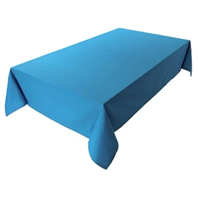Image of Lemos Home Tablecloth, Table Linen Made from 100% Cotton, Concept Collection, Choice of Colours and Sizes (Tablecloth 40 x cm, Sky Blue)