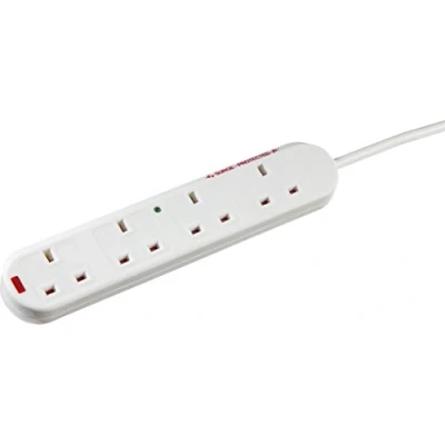 Image of KnightsBridge 13A 4G 2M Surge Protected Extension Lead with Neon