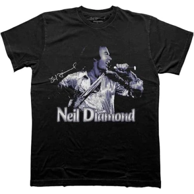 Image of Rock Off officially licensed products Neil Diamond Singing T Shirt XL Black