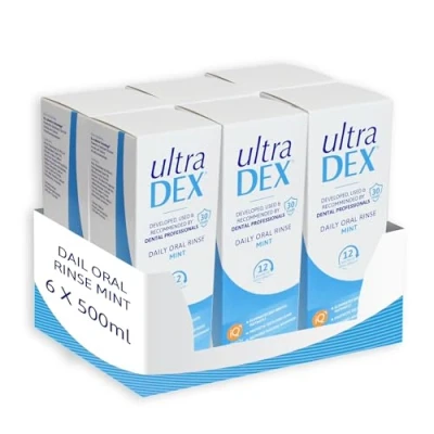 Image of UltraDEX Daily Oral Rinse, Mint 6 x 500 ml Clear
