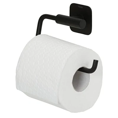 Image of Tiger Colar Toilet Roll Holder without Cover Black