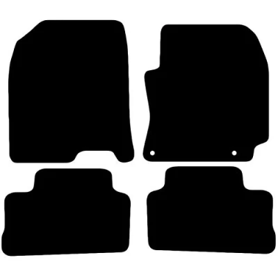 Image of Carsio Carpet Car Mats For Hyundai Kona 2017 Onwards 4 Piece Set Tailored Fit Floor Mat Complete Accessory Black Custom Fitted All Weather, Anti Slip Backing &amp; Trim