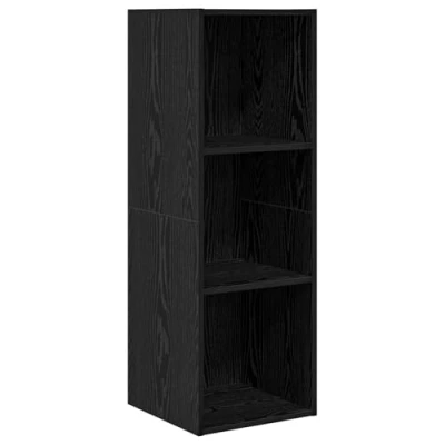 Image of vidaXL TV Cabinet Black oak 37 x 107 cm Engineered wood