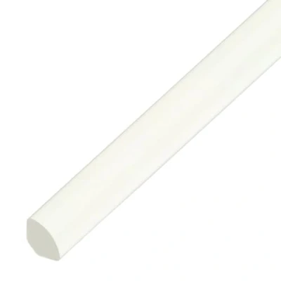 Image of uPVC Plastic Quadrant Trim 13mm Window/Tile Beading Finishing 5 Pack of 95cm Lengths Grained White Ash