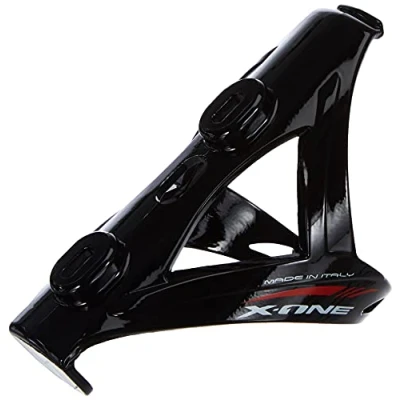 Image of RaceOne X1 Water Bottle Cage for Bicycle Bottles Gloss Black/Red