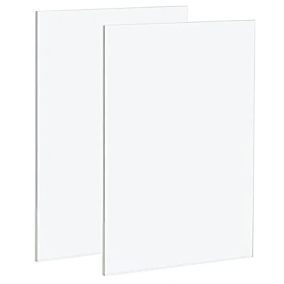 Image of 2 Pack A3 Clear Acrylic Sheets 297mmx420mm, Plexiglass Plastic Sheet 2mm Thick, Transparent Panels for Decoration, Display, Picture Frame, Painting