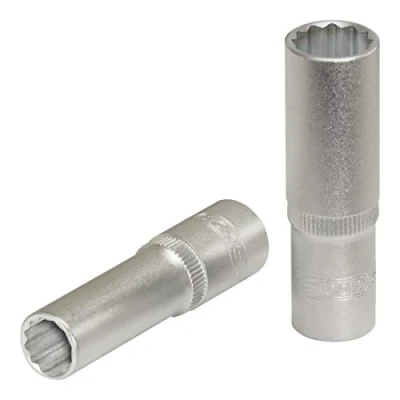 Image of 910BL11 Socket KS TOOLS 917.3971 DIN 3120, ISO 1174, 3124, 2725 11.0 Chrome Vanadium Steel Double Hexagon Knurled