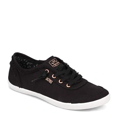 Image of Skechers Wide Fit BOBS B CUTE Trainers black, Women&#039;s, Size: 7, Black Cotton
