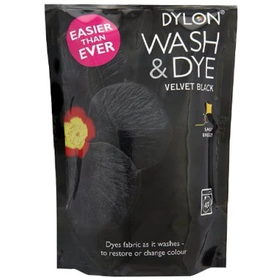 Image of Dylon Wash and Dye Velvet Black 350 g (Pack of 4)